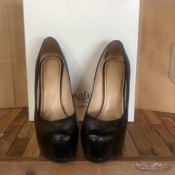 Yves Saint Laurent YSL leather Vernigolf Tribtoo 105 platform high heels, 38.5 - Picture 2 of 11